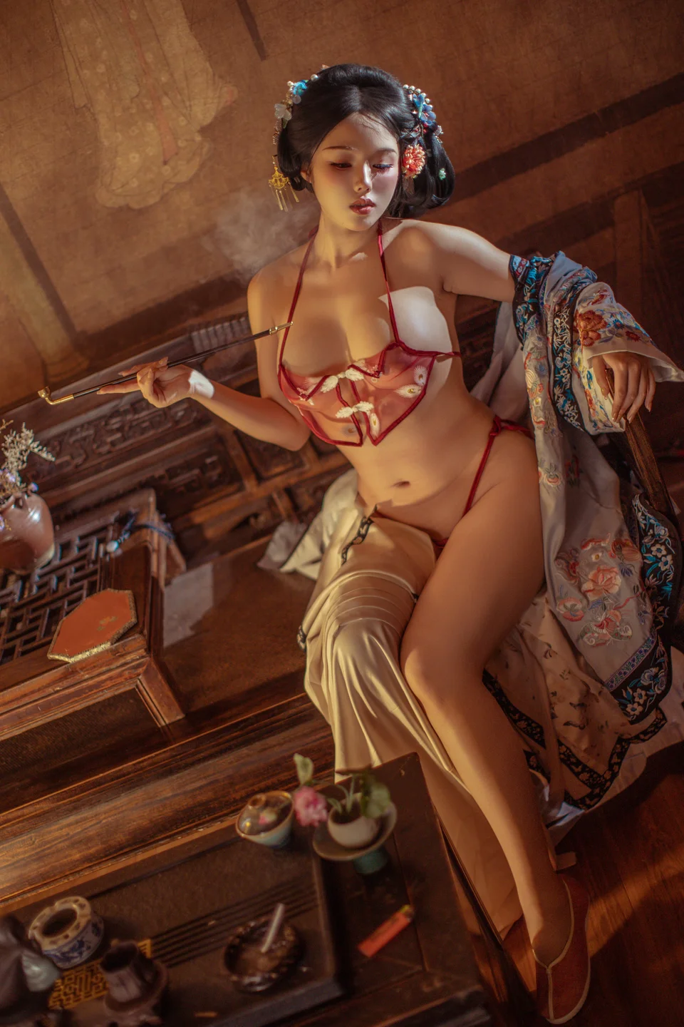 钛合金TiTi - 胭脂扣 [108P,2V-1.07GB] tg@simisebaisi 【丝足阁】017.webp